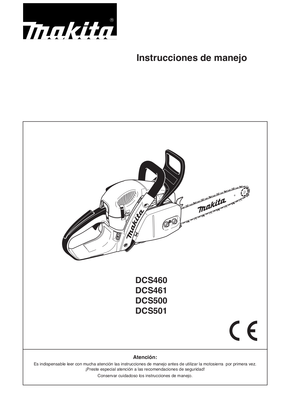 Makita DCS461, DCS501, DCS500, DCS460 User Manual