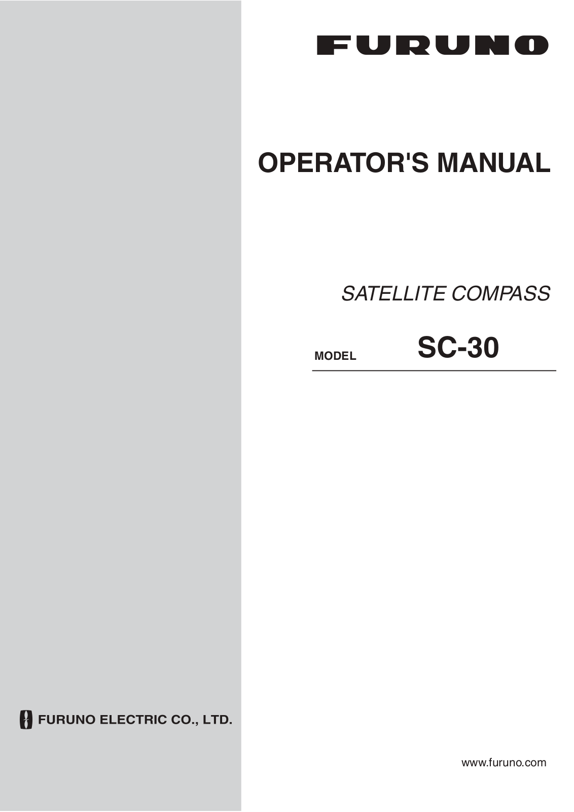 Furuno SC30 Operator's Manual