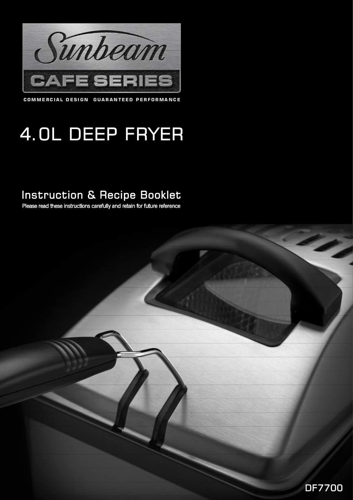 Sunbeam Deep Fryer User Manual