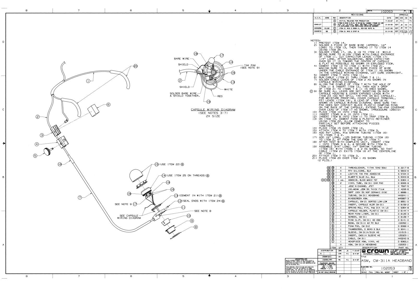 Crown D8399-4, D8125-3, D7403-5 User Manual