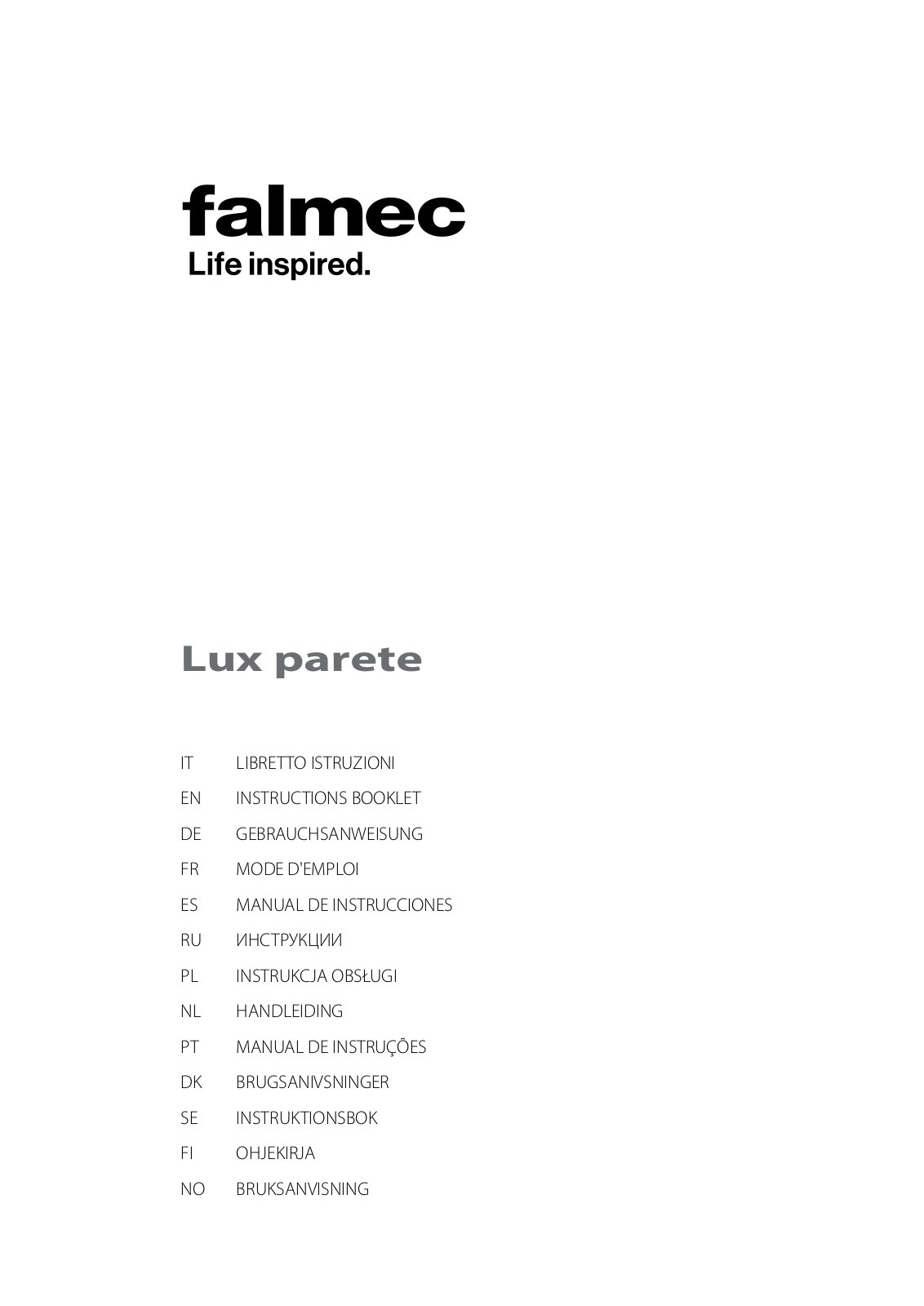 FALMEC LUX-900-ISFA User Manual