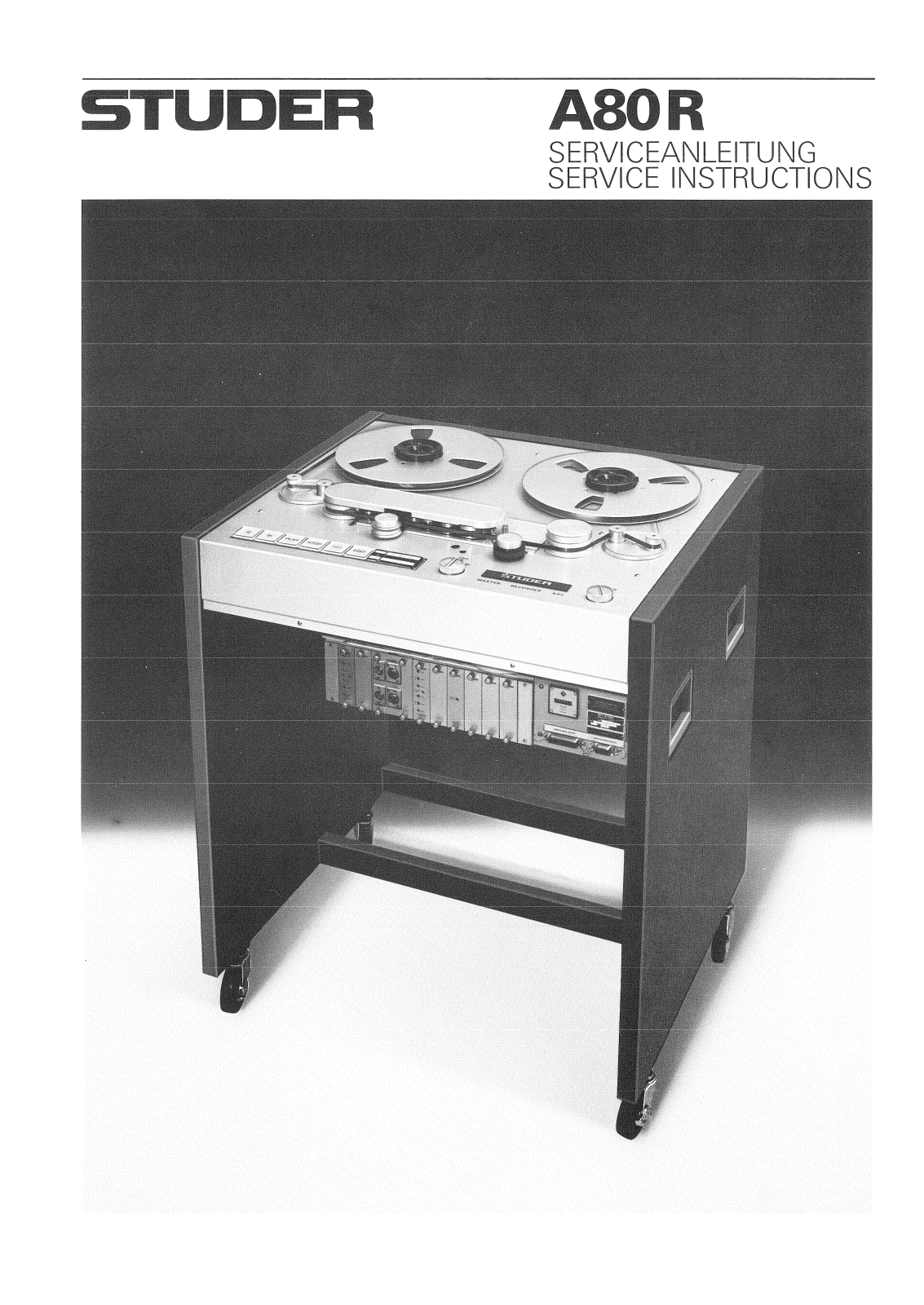 Studer A-80-R Service manual