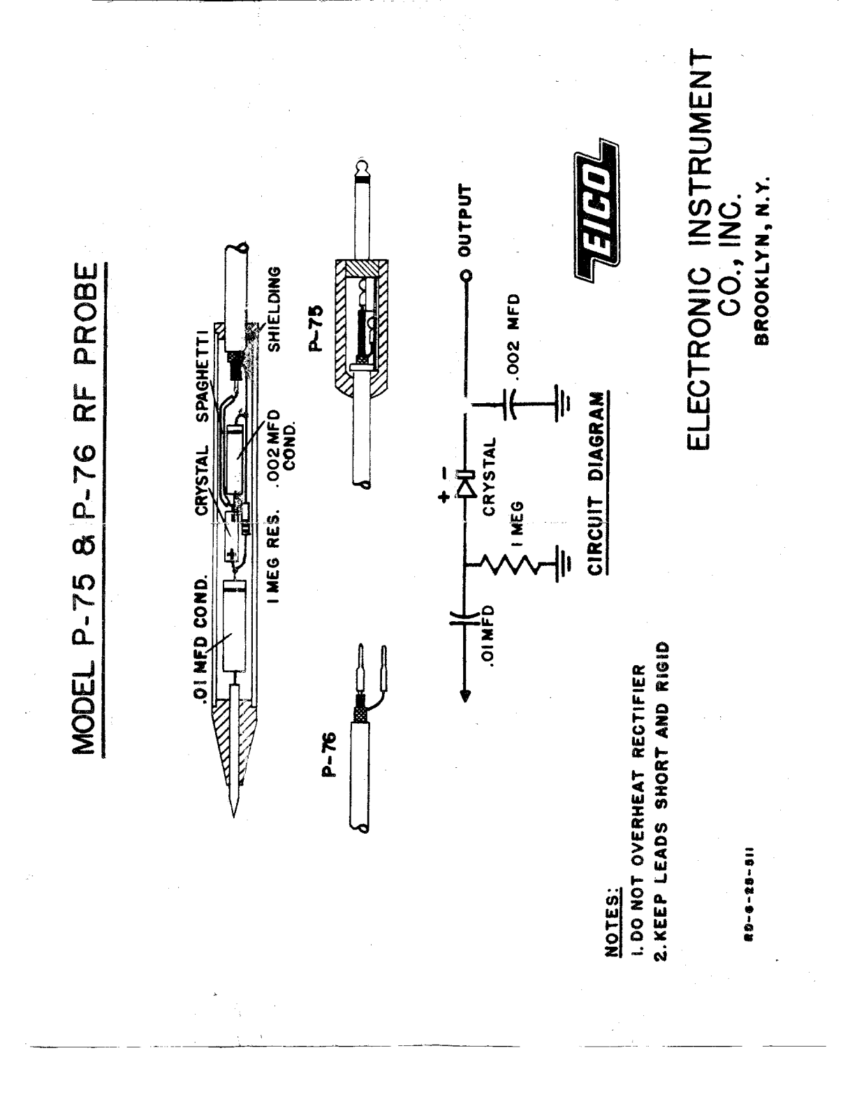 EICO P-76, P-75 Datasheet