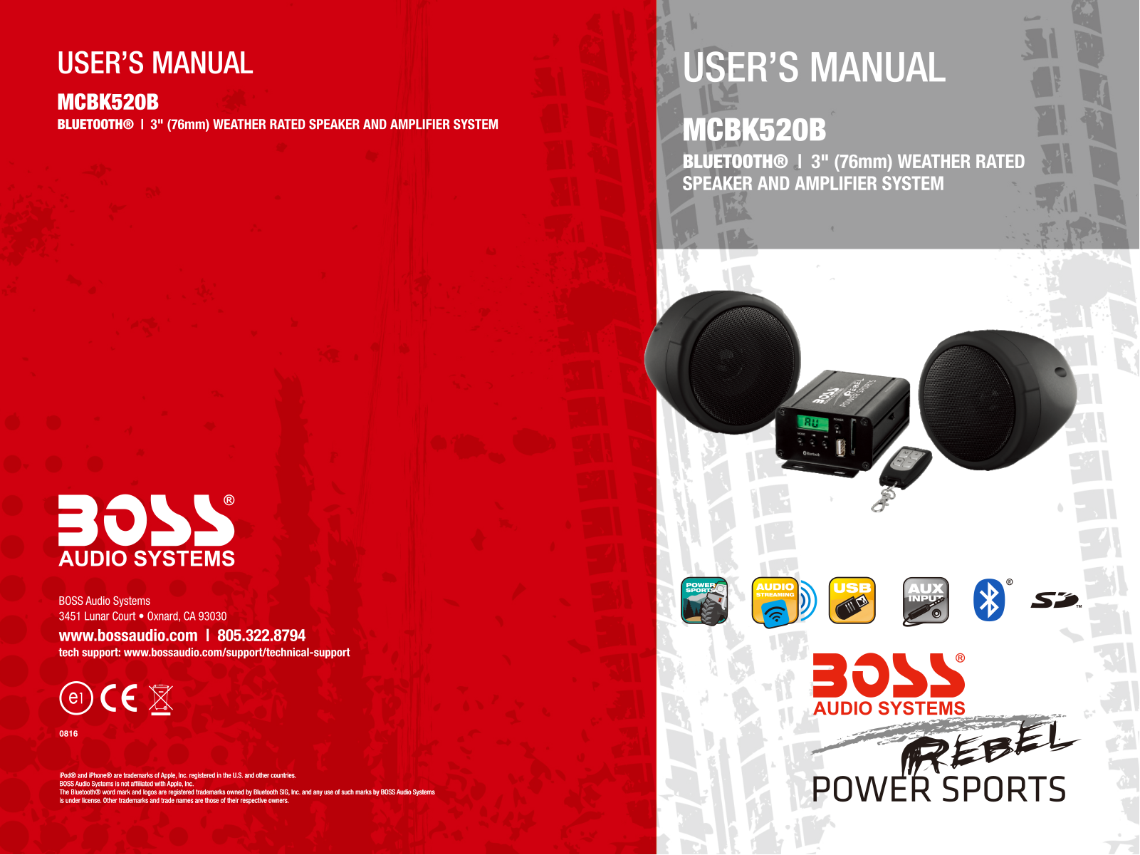 Boss Audio MCBK520B User Manual