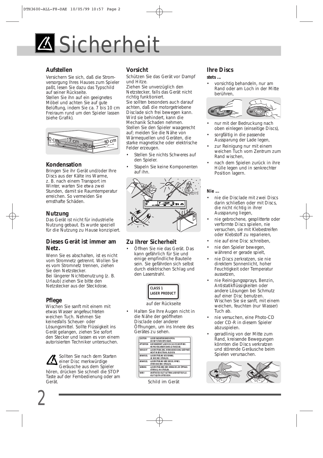 Thomson DTH3600 User Manual