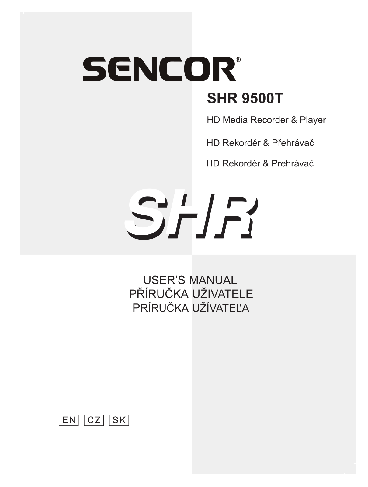 Sencor SHR 9500T User Manual