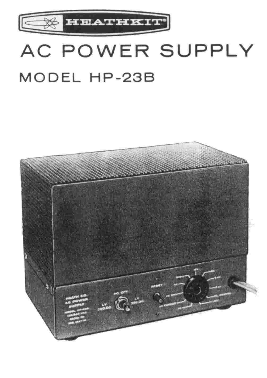 Heathkit HP-23B User Manual