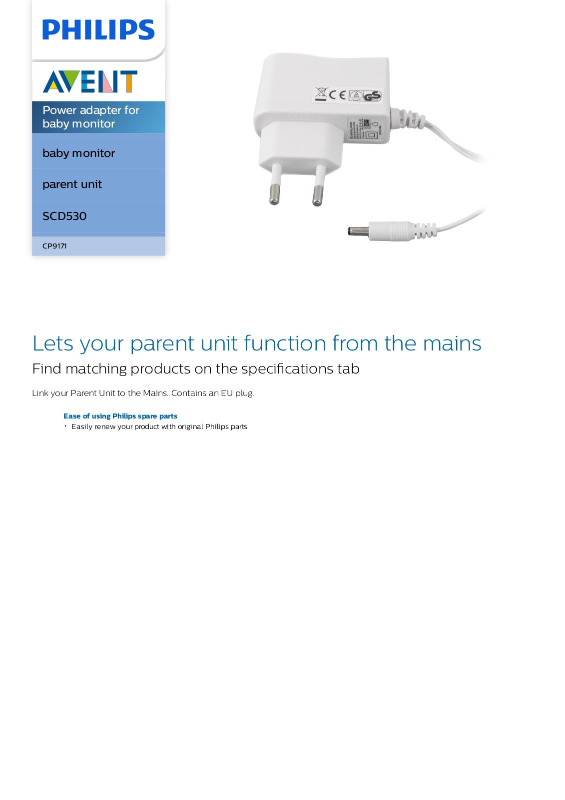 Philips CP9171/01 leaflet - ManualMachine.com