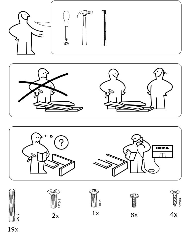 Ikea S29154209, 10247987 Assembly instructions