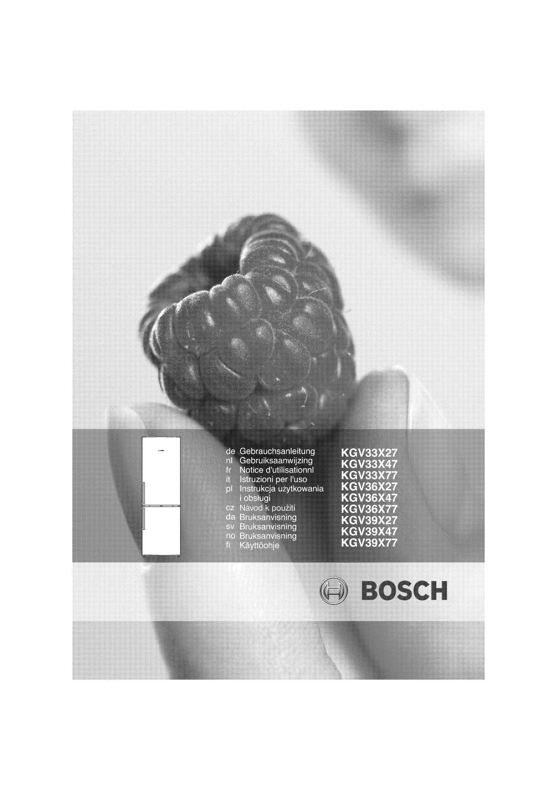 BOSCH KGV36X48GB User Manual