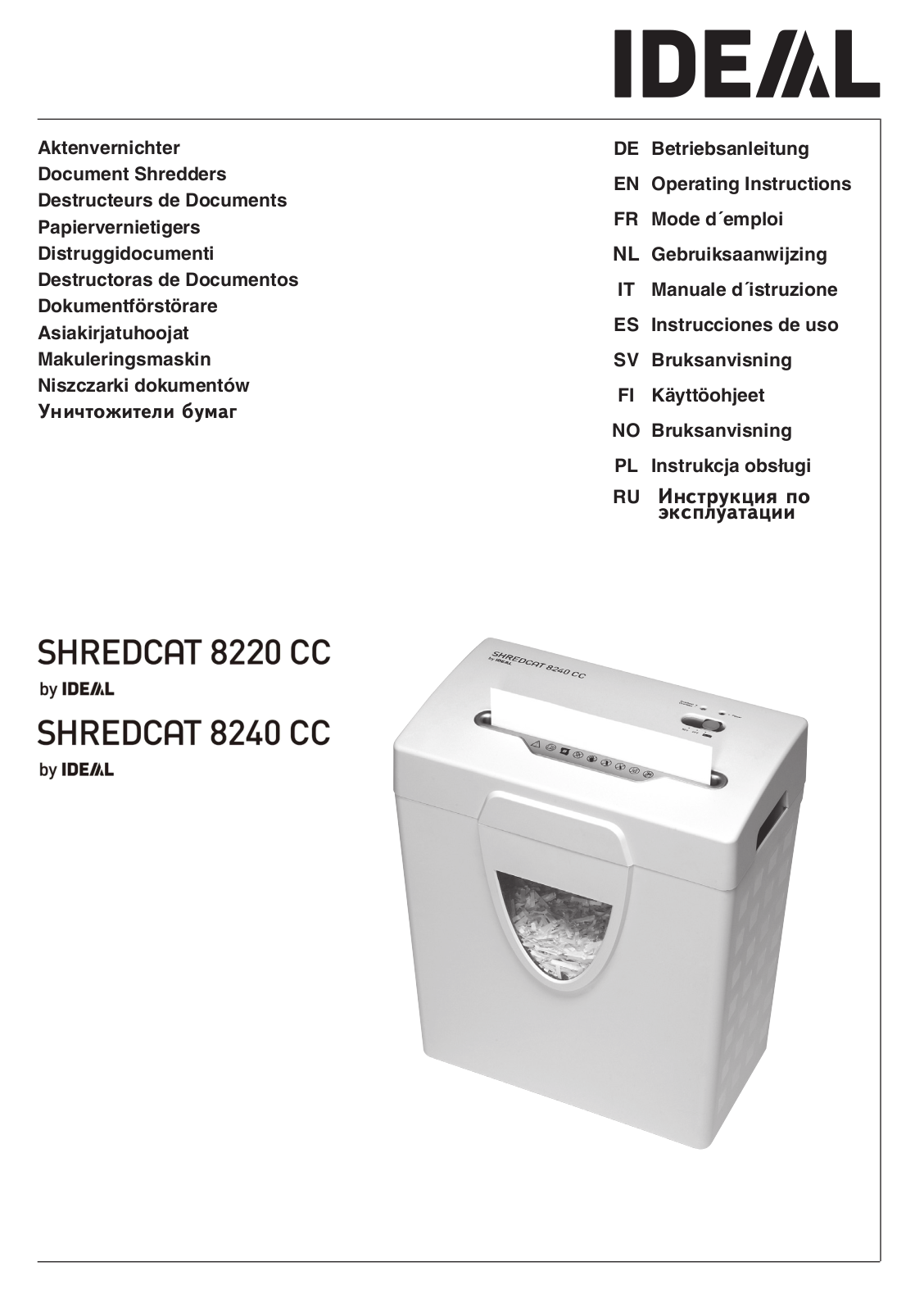 IDEAL 8240 User Manual