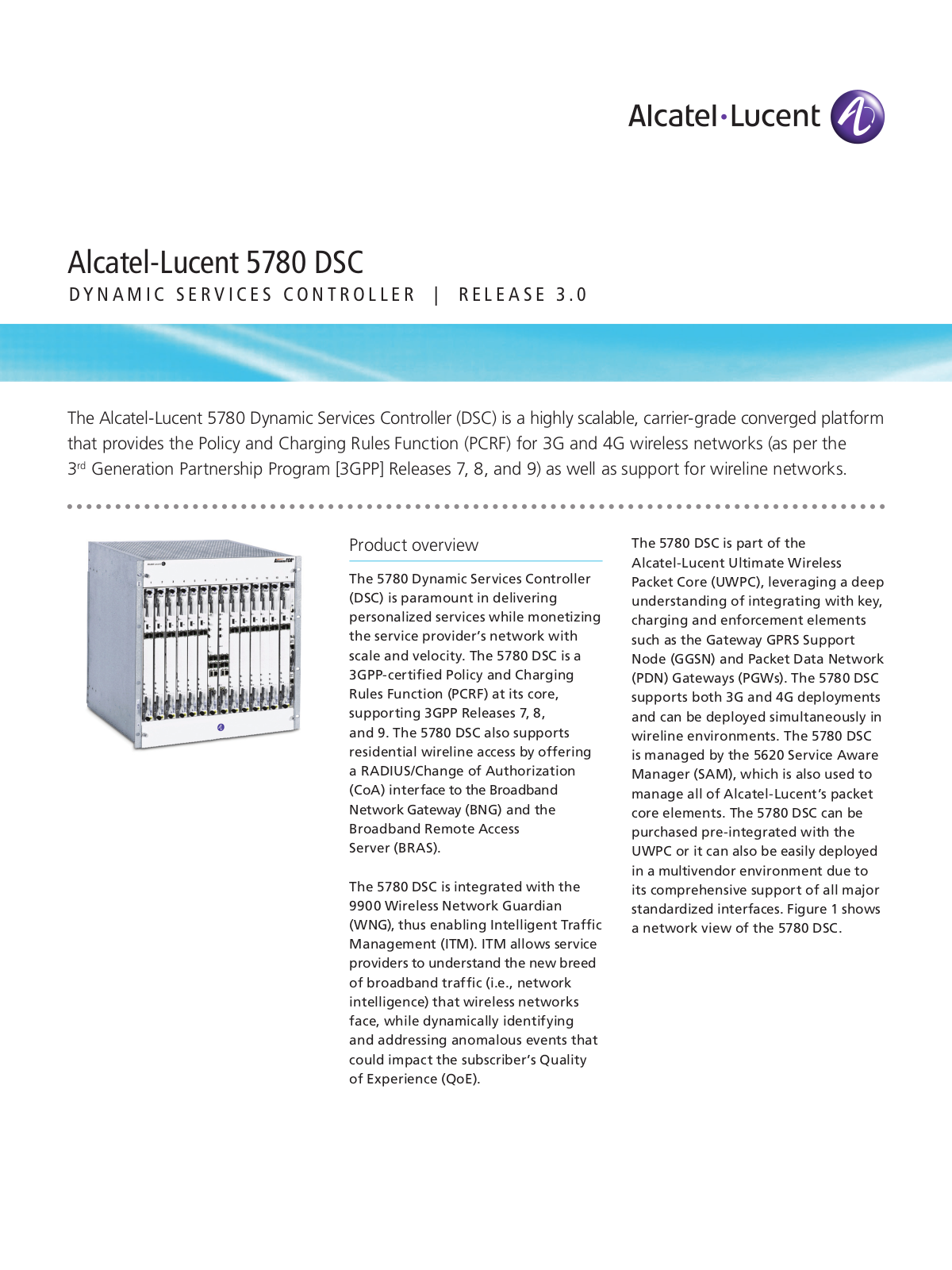 Alcatel-lucent 5780 DSC DATASHEET