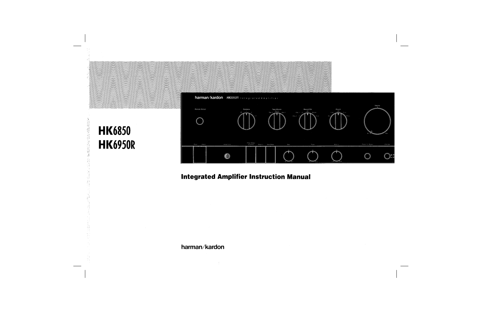 Harman-Kardon HK6950R, HK6850 User Manual