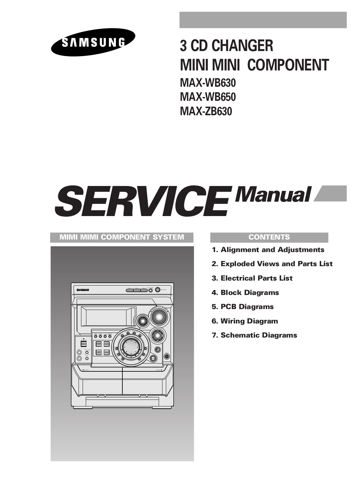 Samsung MAX-WB630, MAX-WB650, MAX-ZB630 Service Manual