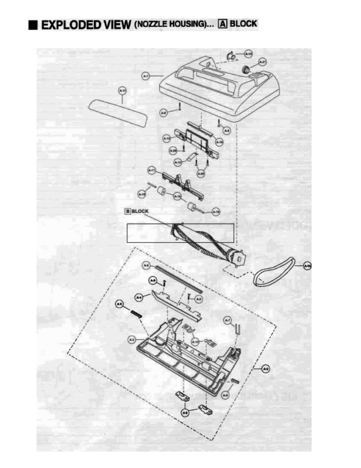 Panasonic Mc-v210 Parts List