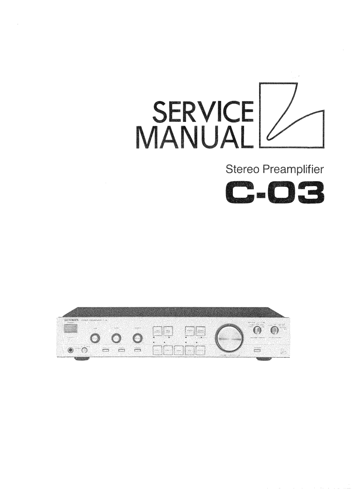 Luxman C-03 Service Manual