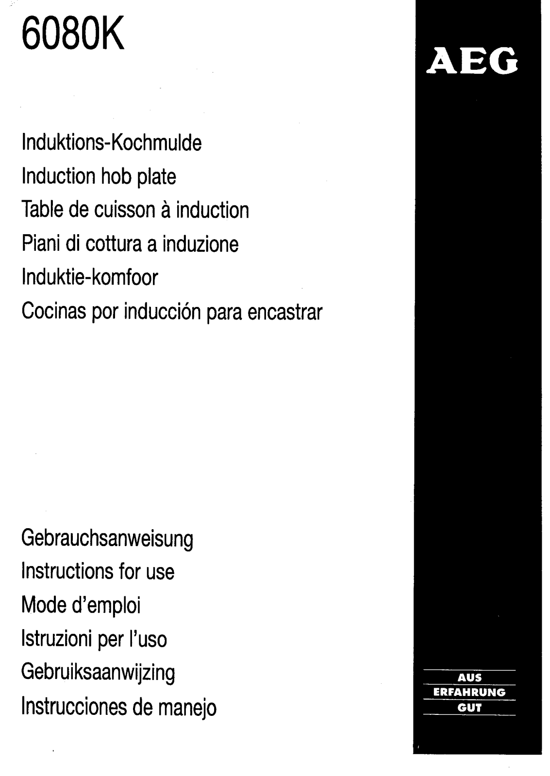 AEG 6080K User Manual