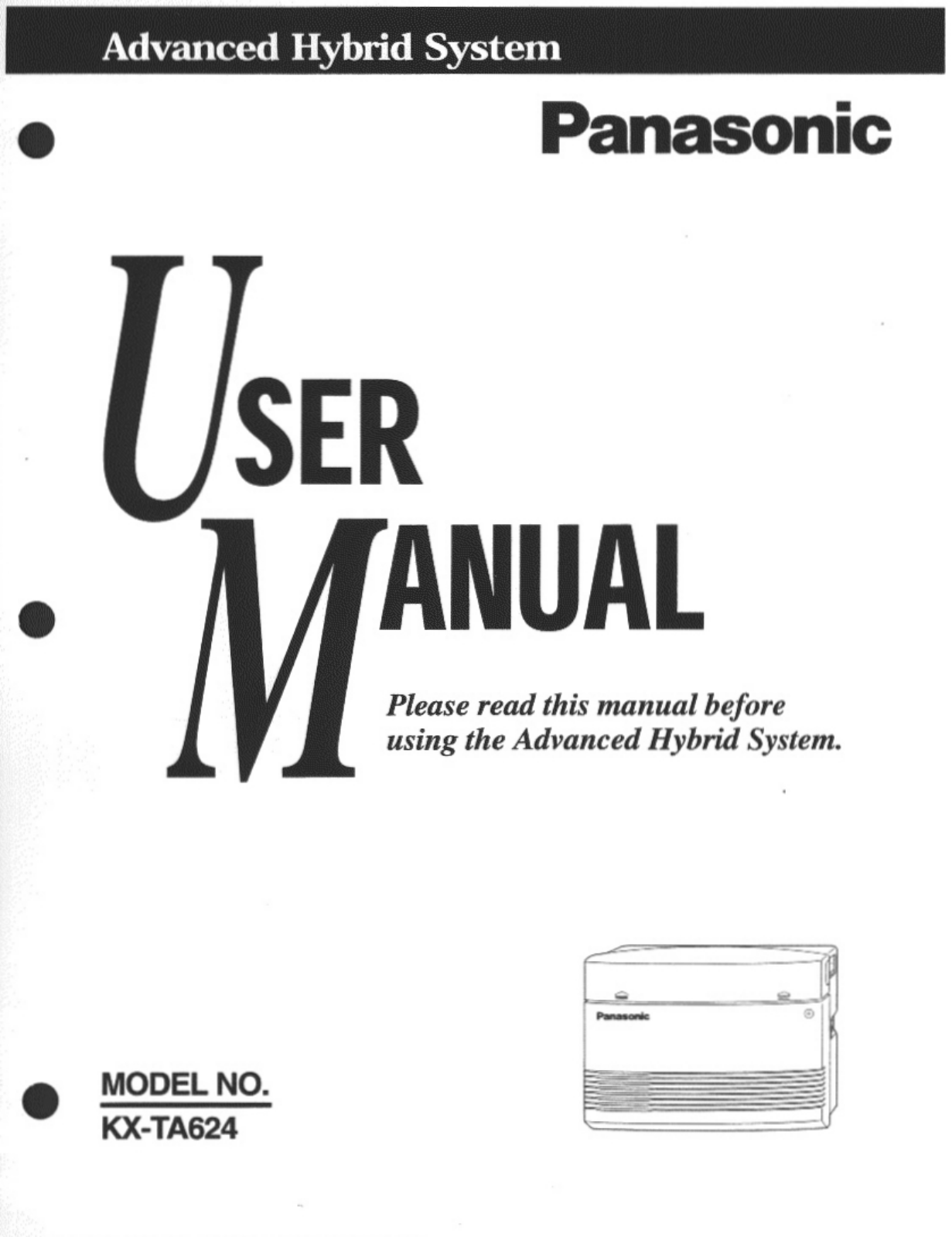 Panasonic kx-ta624 Operation Manual