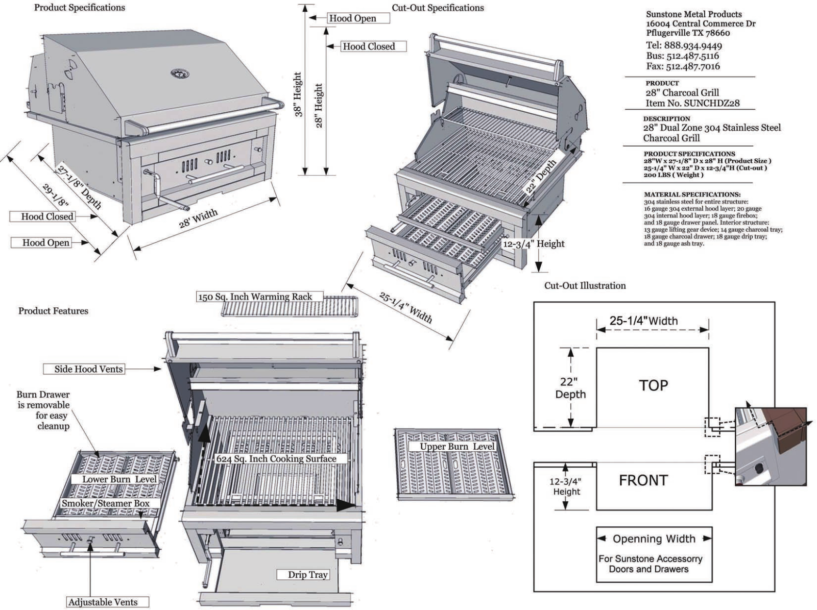 Sunstone SUNCHDZ28 Specifications - ManualMachine.com