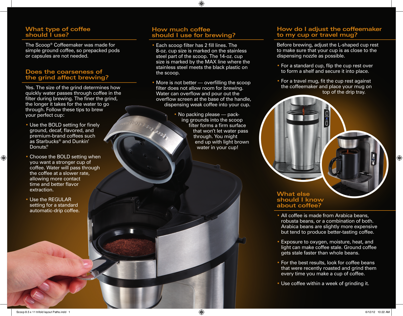 Hamilton Beach 49981 Coffee Tips