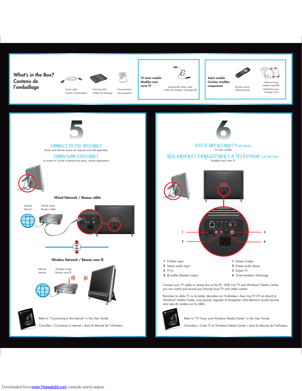 HP TouchSmart 300-1025, TouchSmart 300-1020, TouchSmart 300-1200, TouchSmart 300 Install Manual