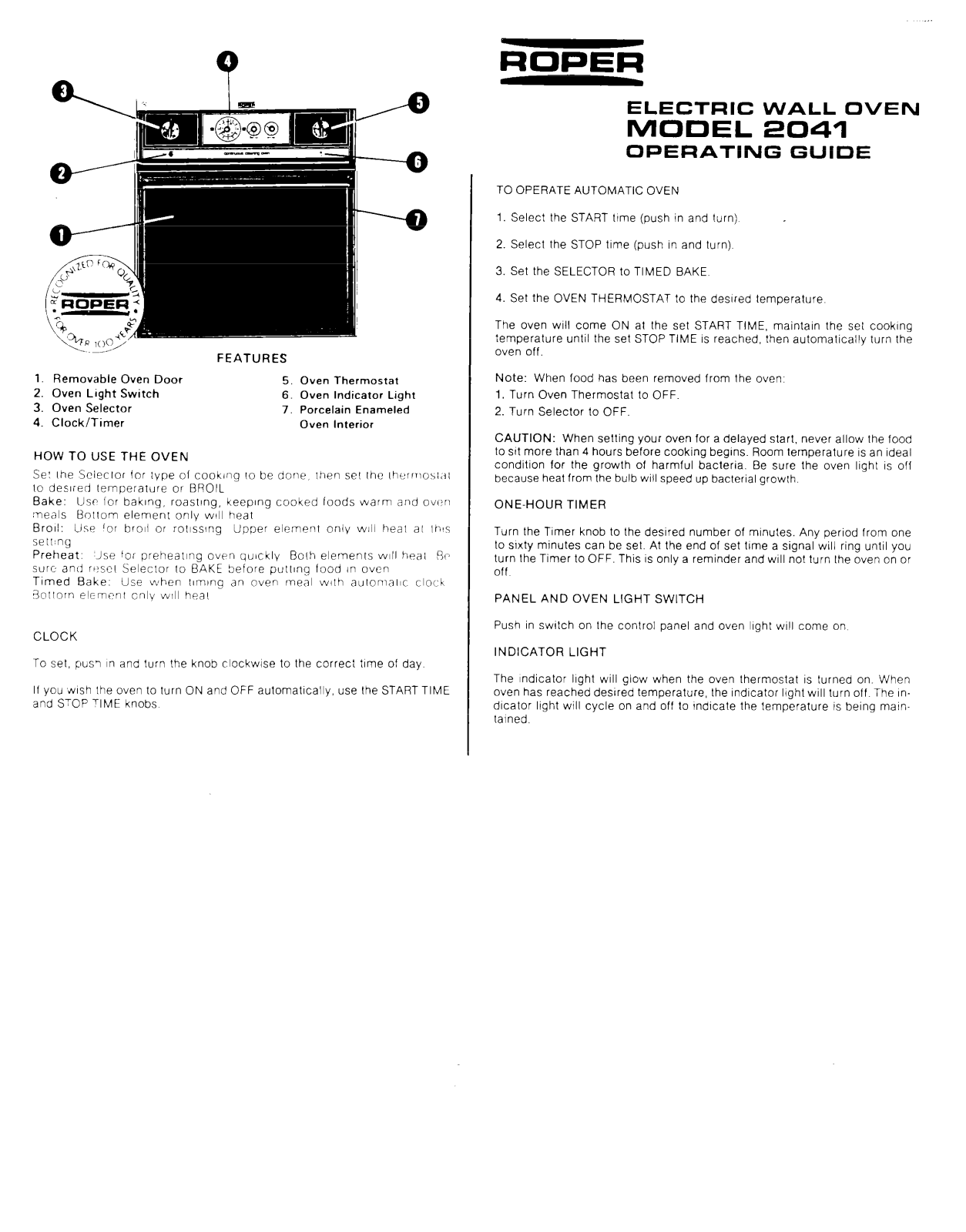Roper 2041 Owner's Manual - ManualMachine.com
