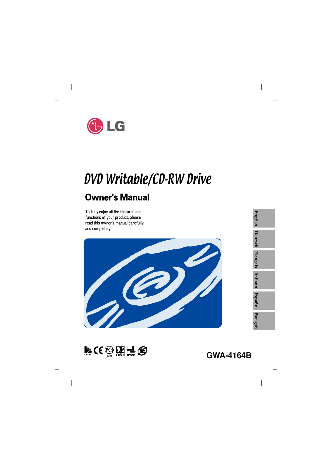 LG GWA-4164B User Manual