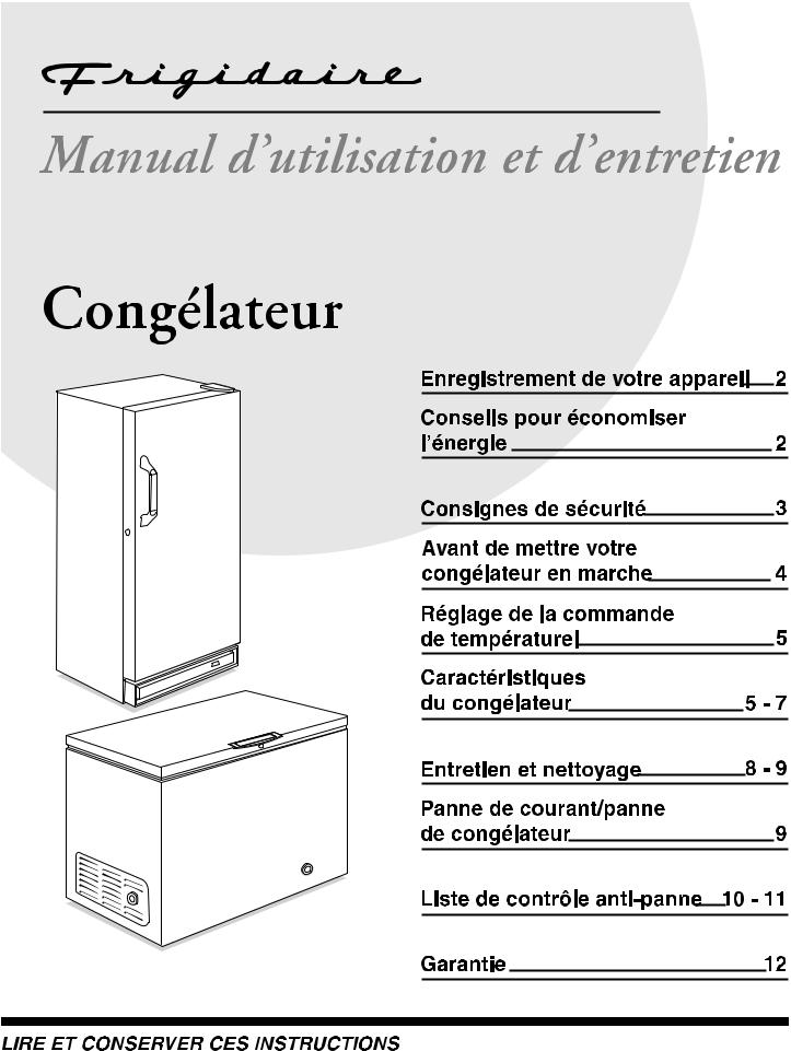 ELECTROLUX FFC07C4CW User Manual