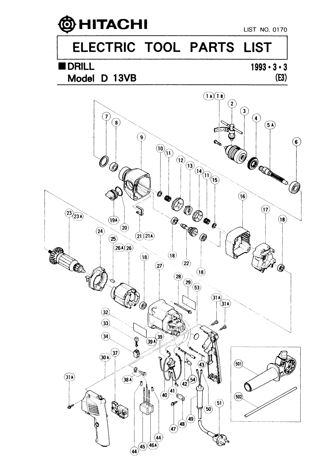 Hitachi D13VB User Manual