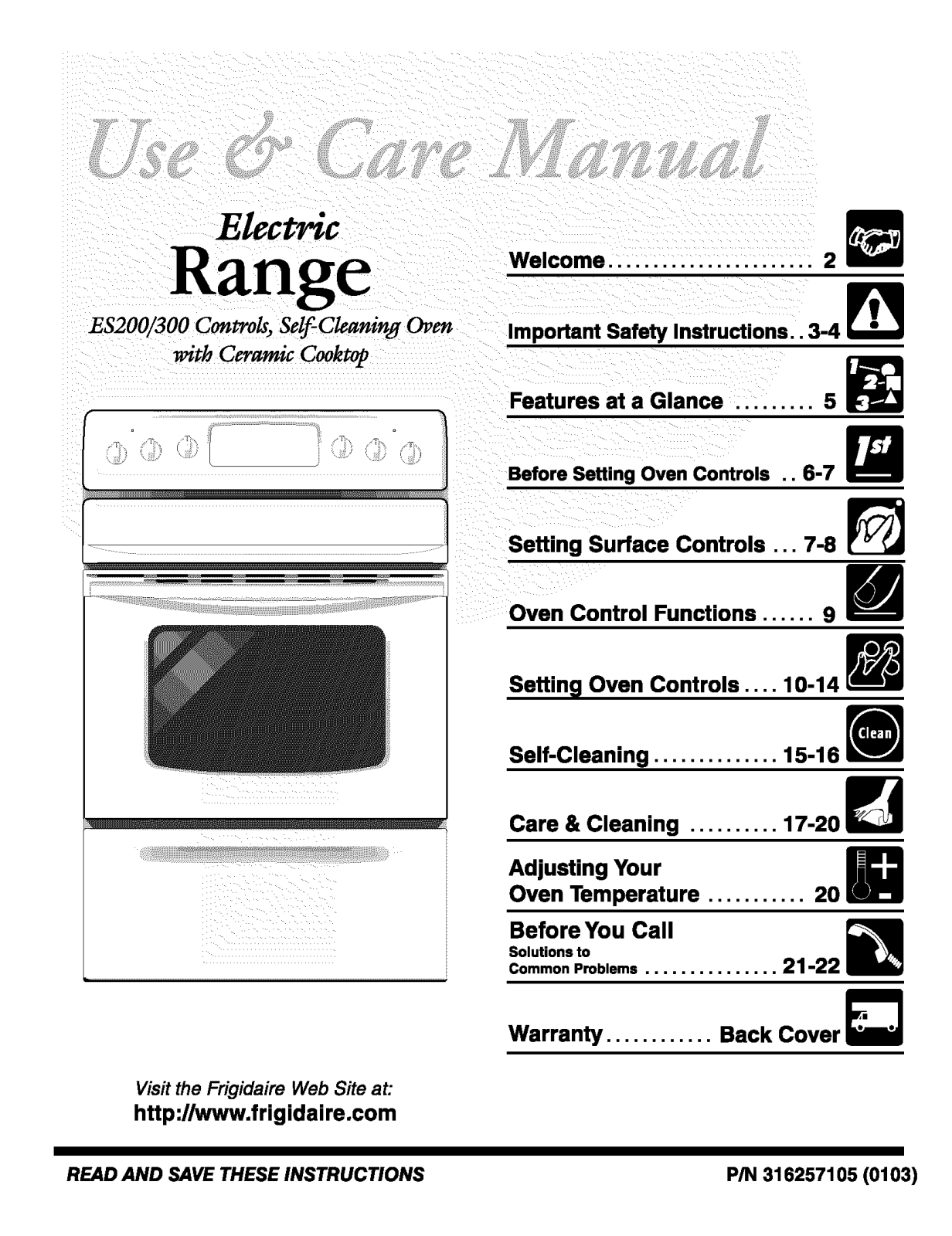 Frigidaire FEFB65ASD, FEFB65ASC, FEFB65ASB, FEFB65ASA, FEF365BXCWA Owner’s Manual - ManualMachine.com