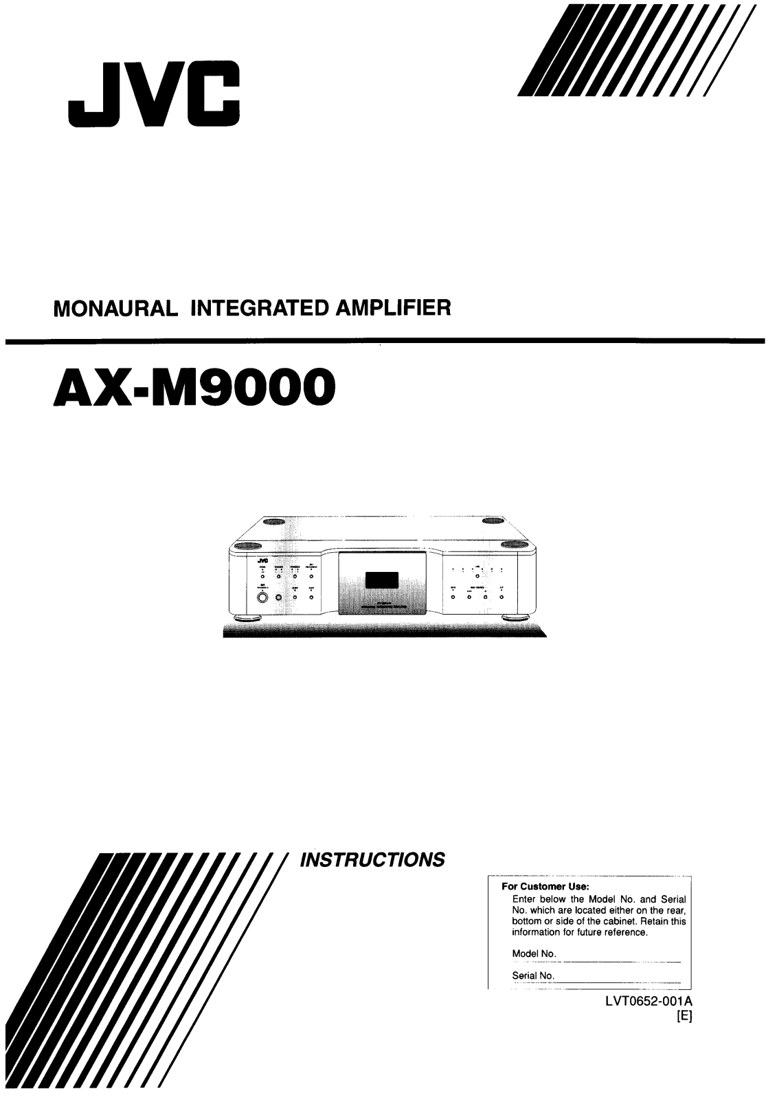 JVC AX-M9000 User Manual