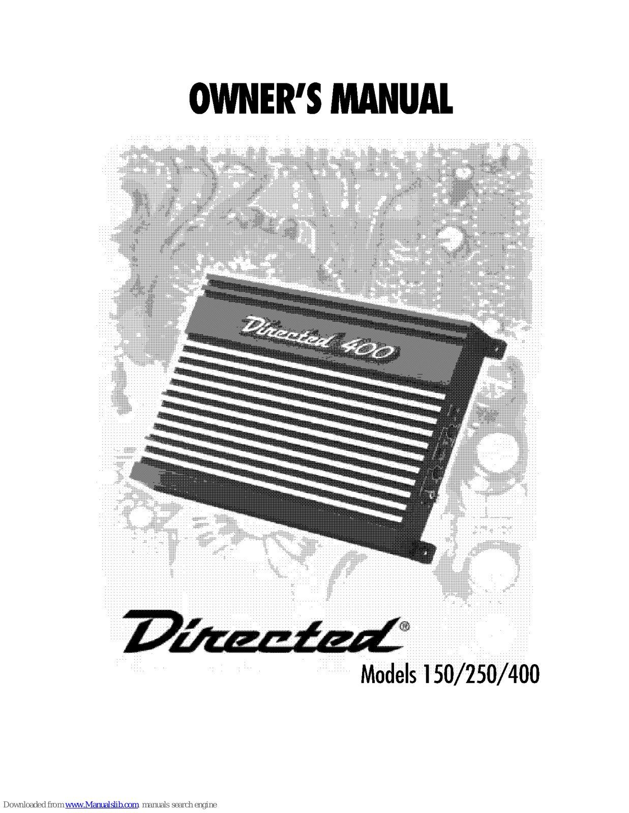 Directed Audio 400, 250 Owner's Manual