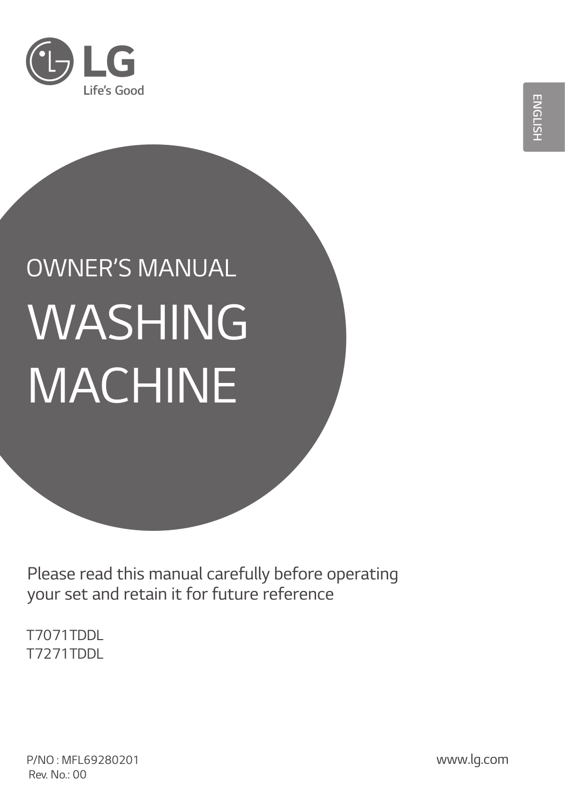 LG T7071TDDL, T7271TDDL Owner’s Manual