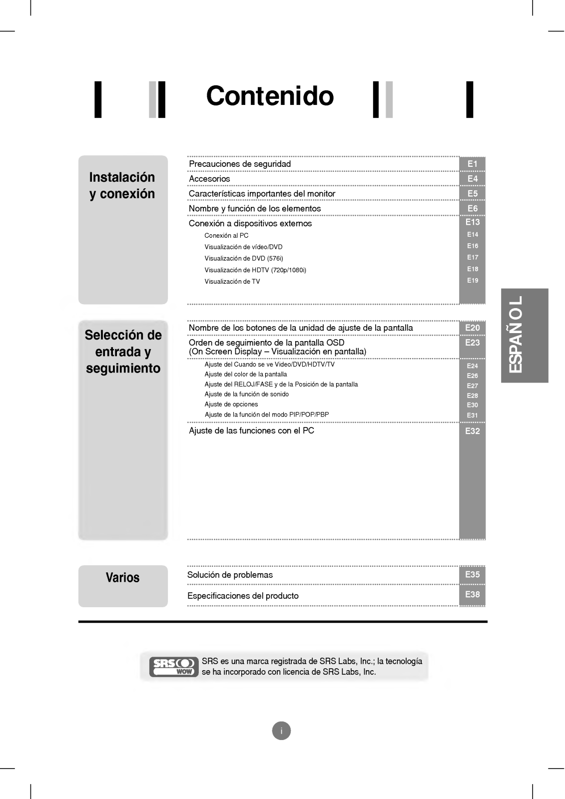 Lg L3020T User Manual