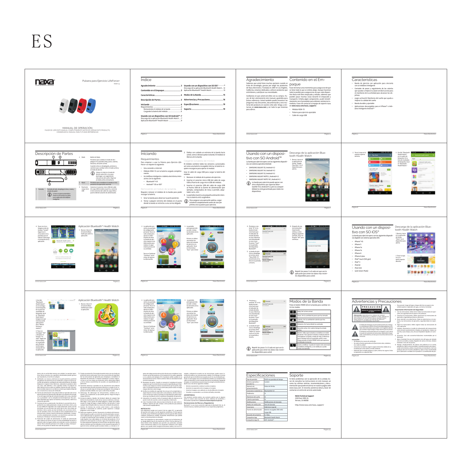 Naxa NSW-13 Manual de Operación