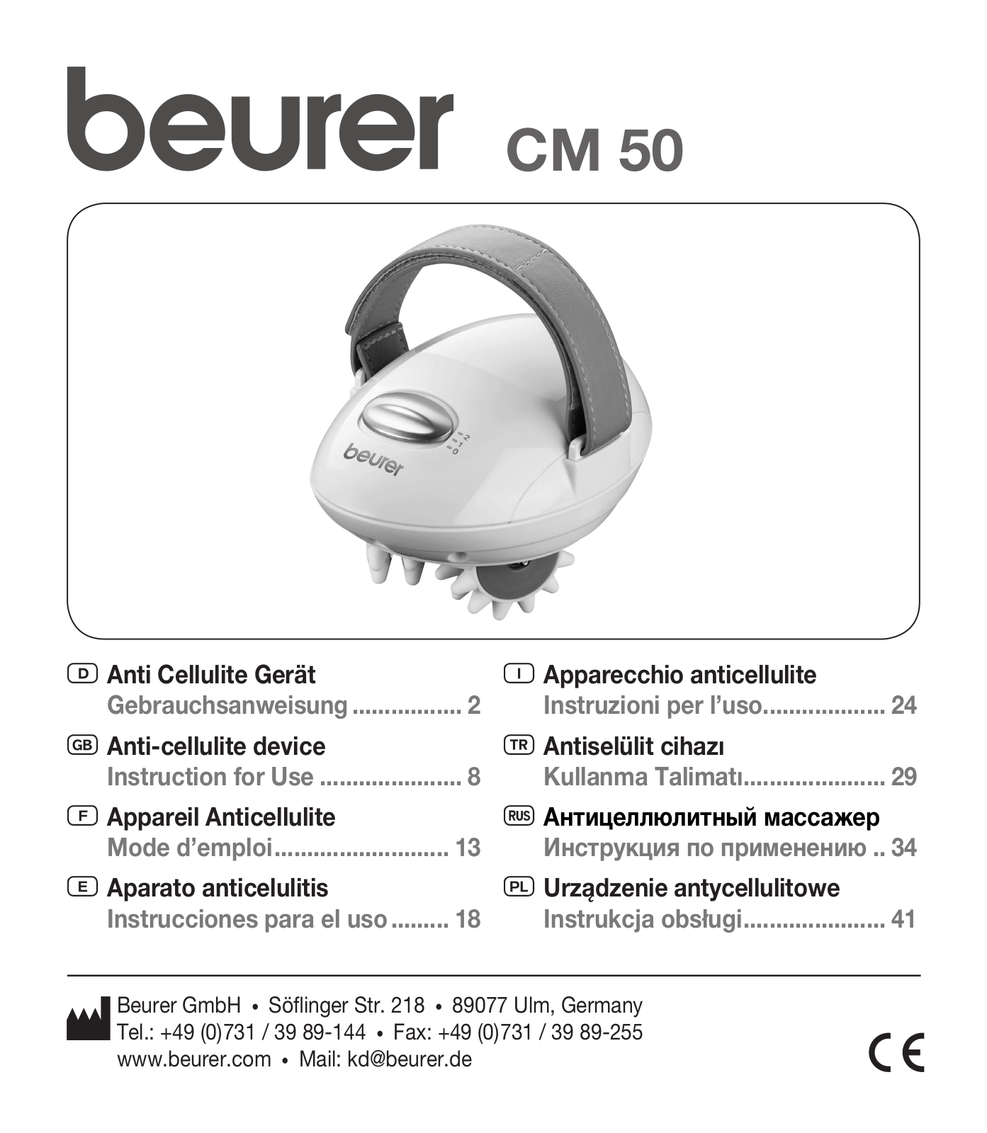 Beurer CM 50 User Manual