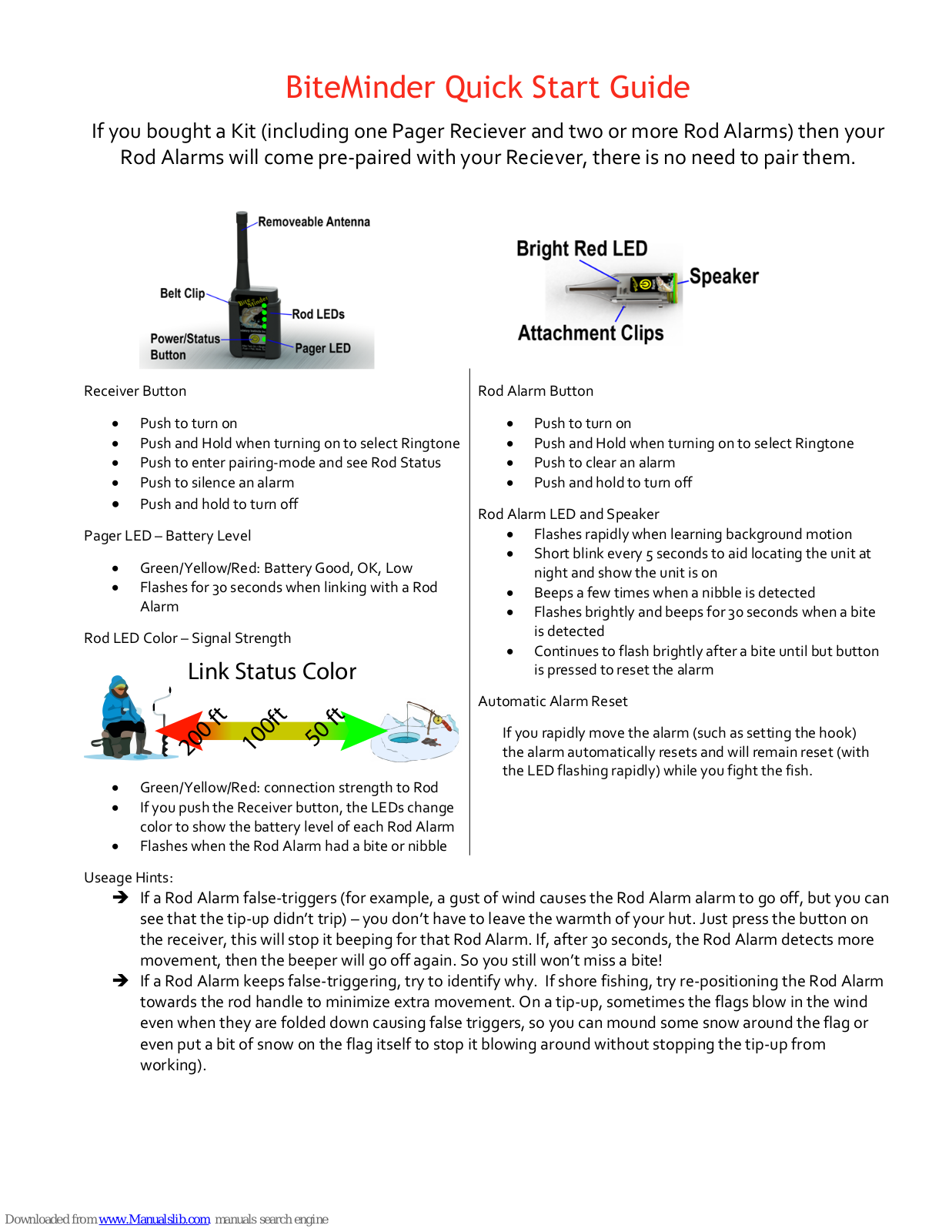 Predatory Instincts BiteMinder Quick Start Manual