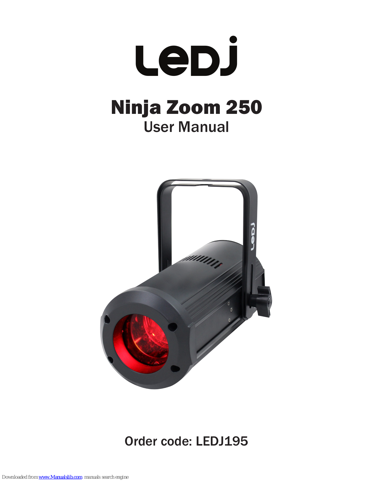 Ledj LEDJ195, Ninja Zoom 250 User Manual