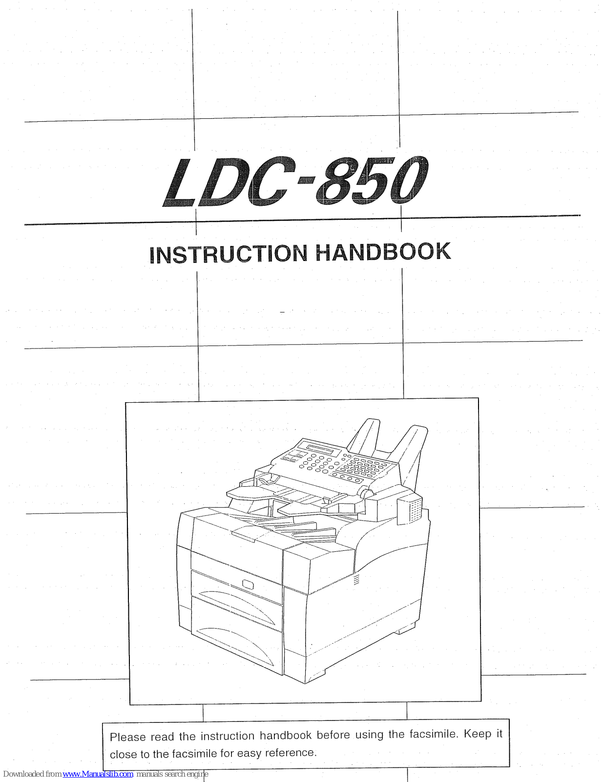 Mita LDC-850 Instructions Manual - ManualMachine.com