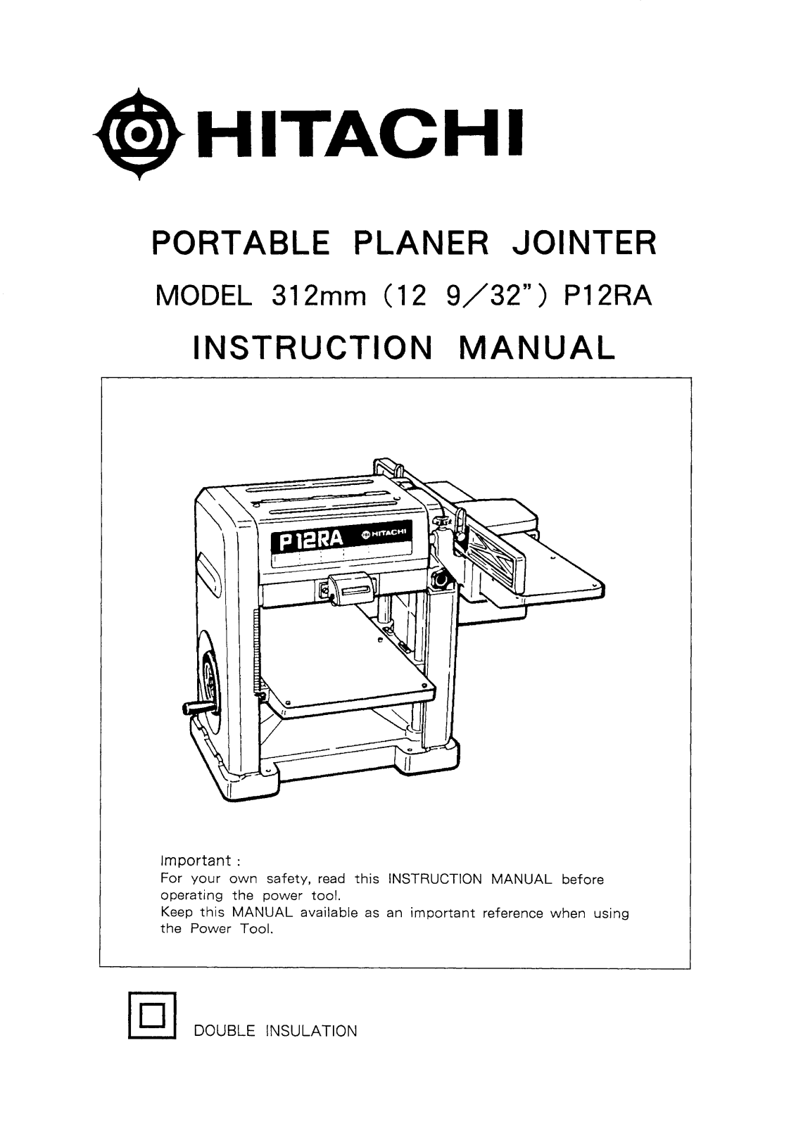 Hitachi P12R User Manual