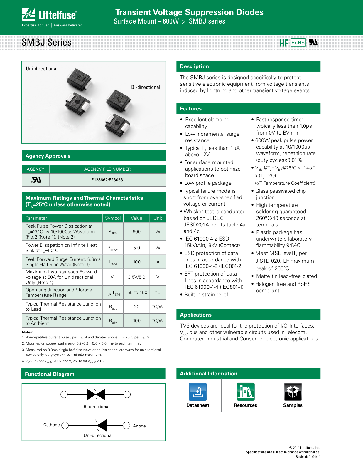 Littelfuse SMBJ User Manual