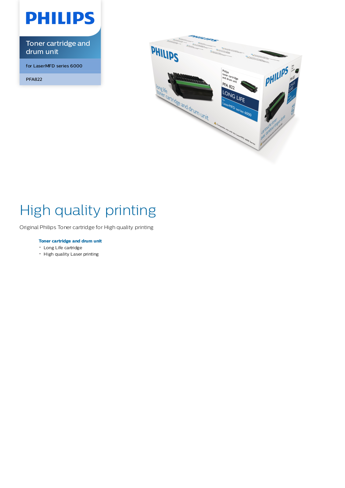 Philips PFA822/000 leaflet - ManualMachine.com