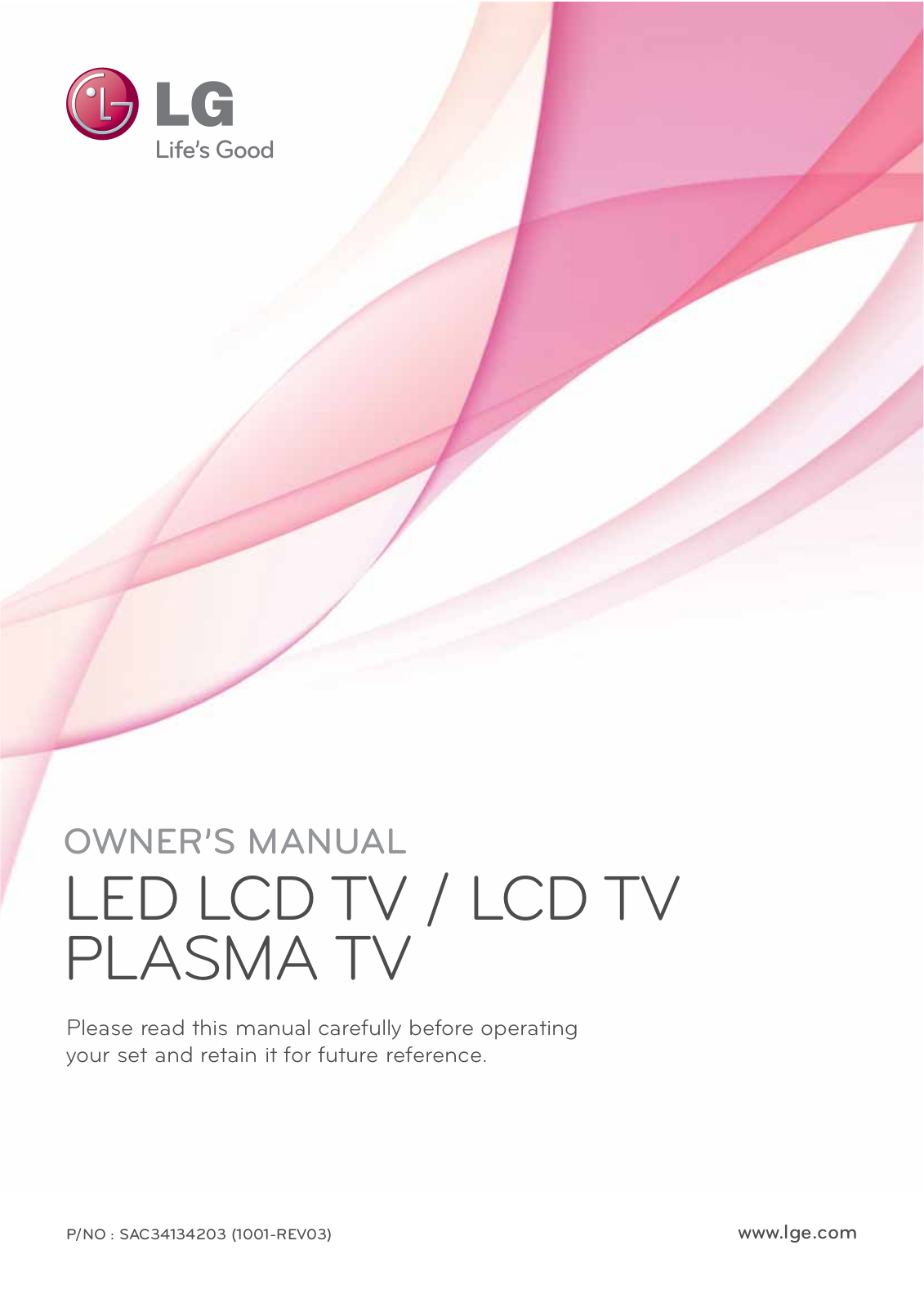 LG 60PK950UA User Manual