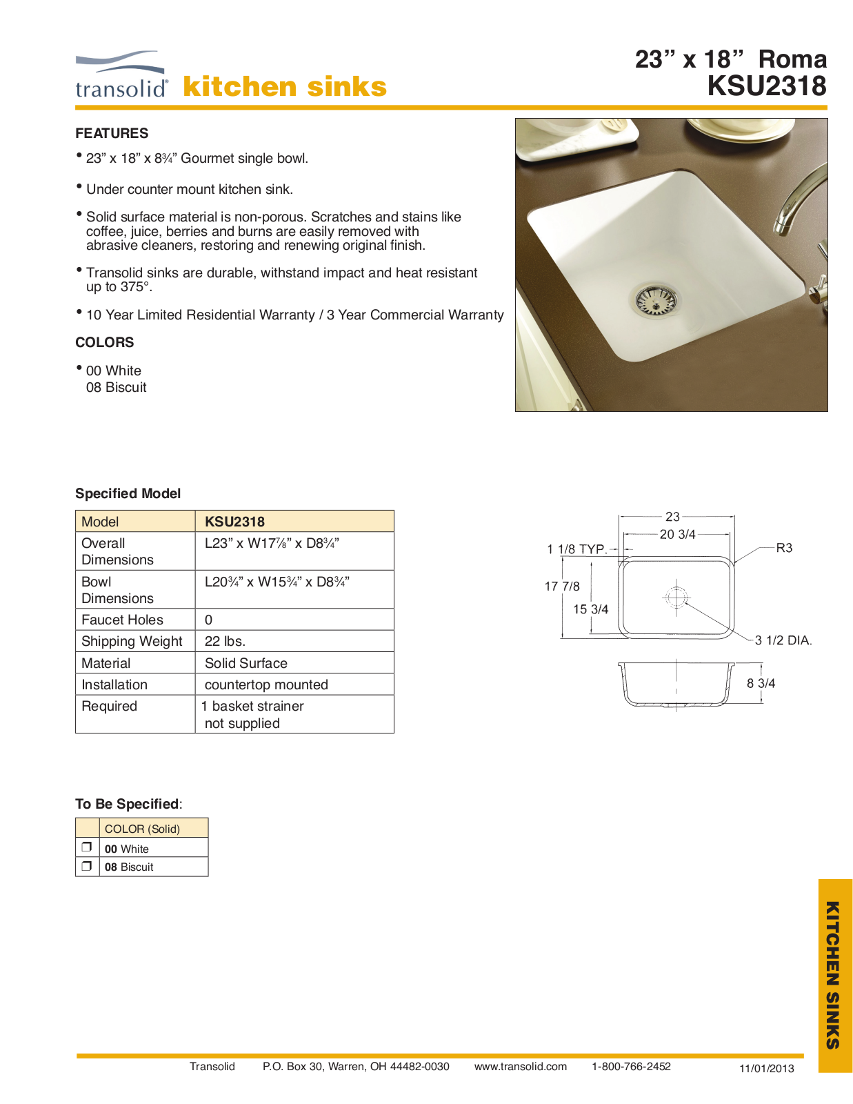 Transolid TRMB1170 Specifications - ManualMachine.com