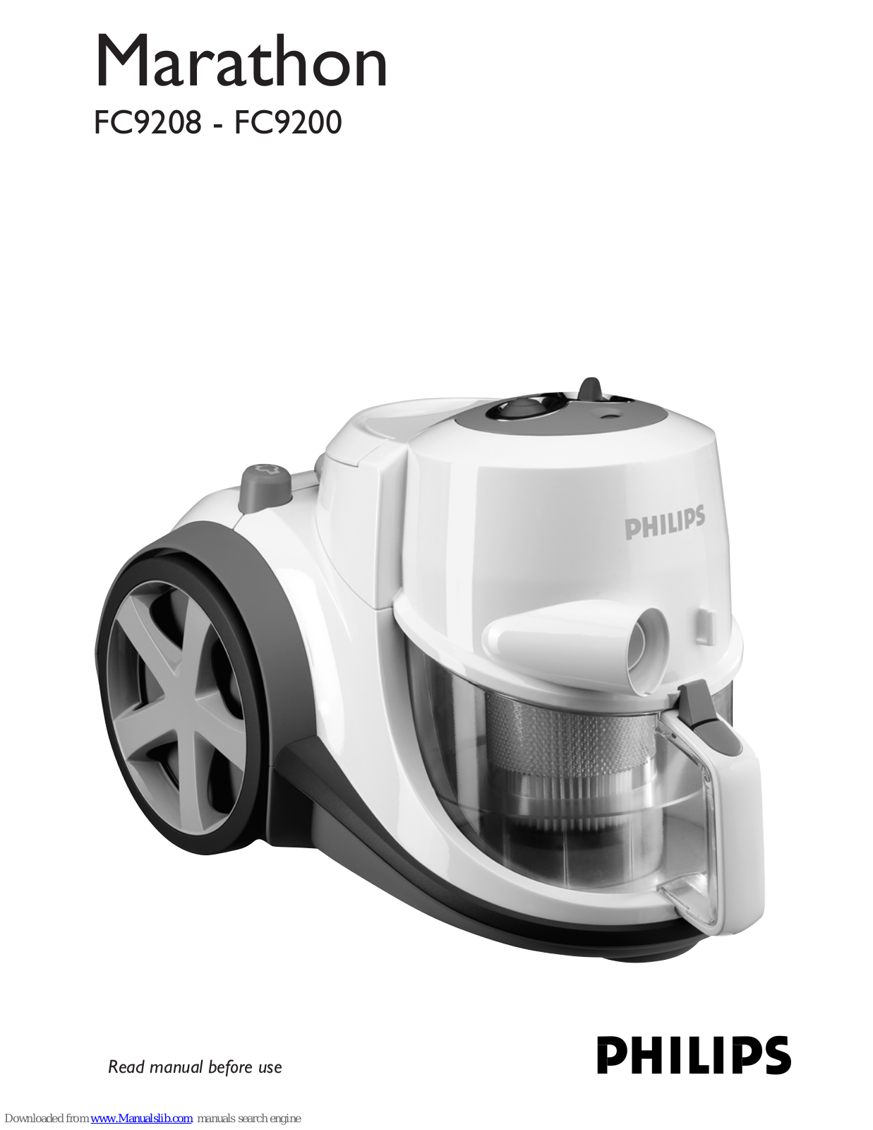Philips Marathon FC9200, Marathon FC9208 User Manual - ManualMachine.com