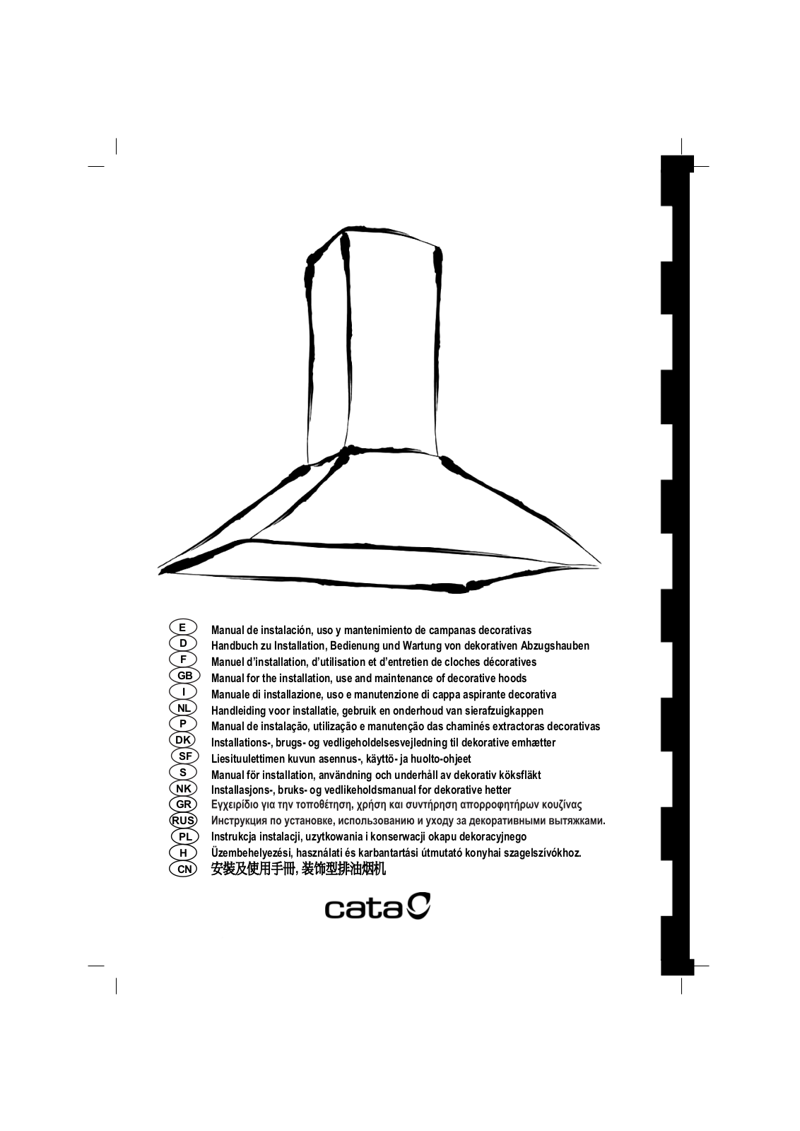 Cata PODIUM 500 XGWH User Manual