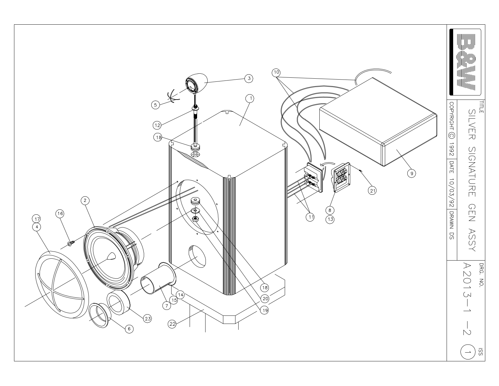 Bowers and Wilkins SS-25 Service manual