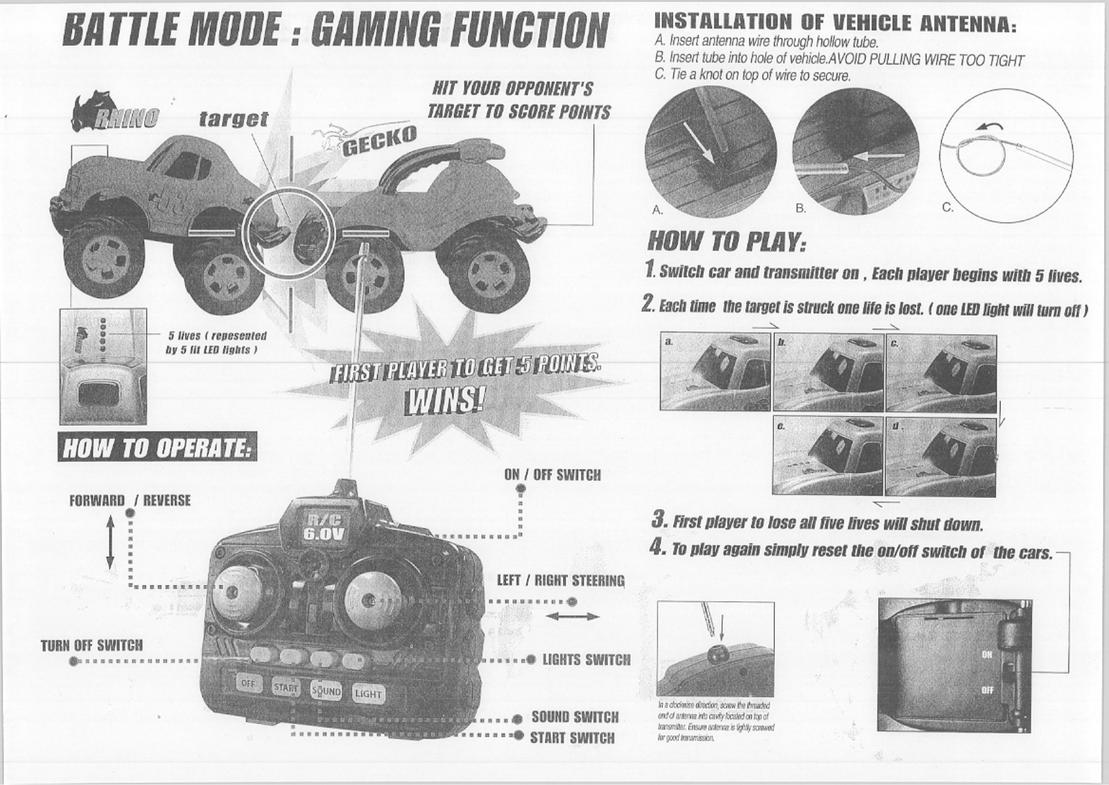 Zaptoys 9343 49, 9343 49 RX User Manual