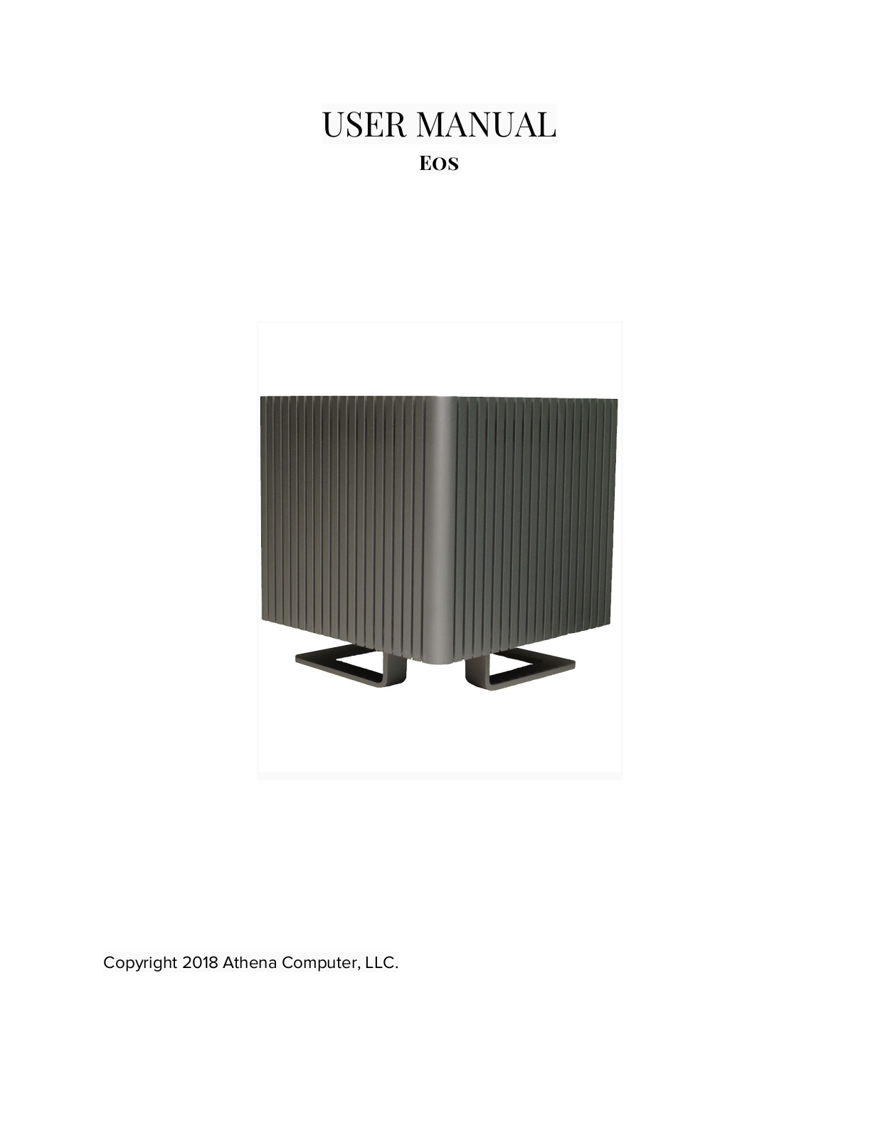 Athena EOS User Manual - ManualMachine.com