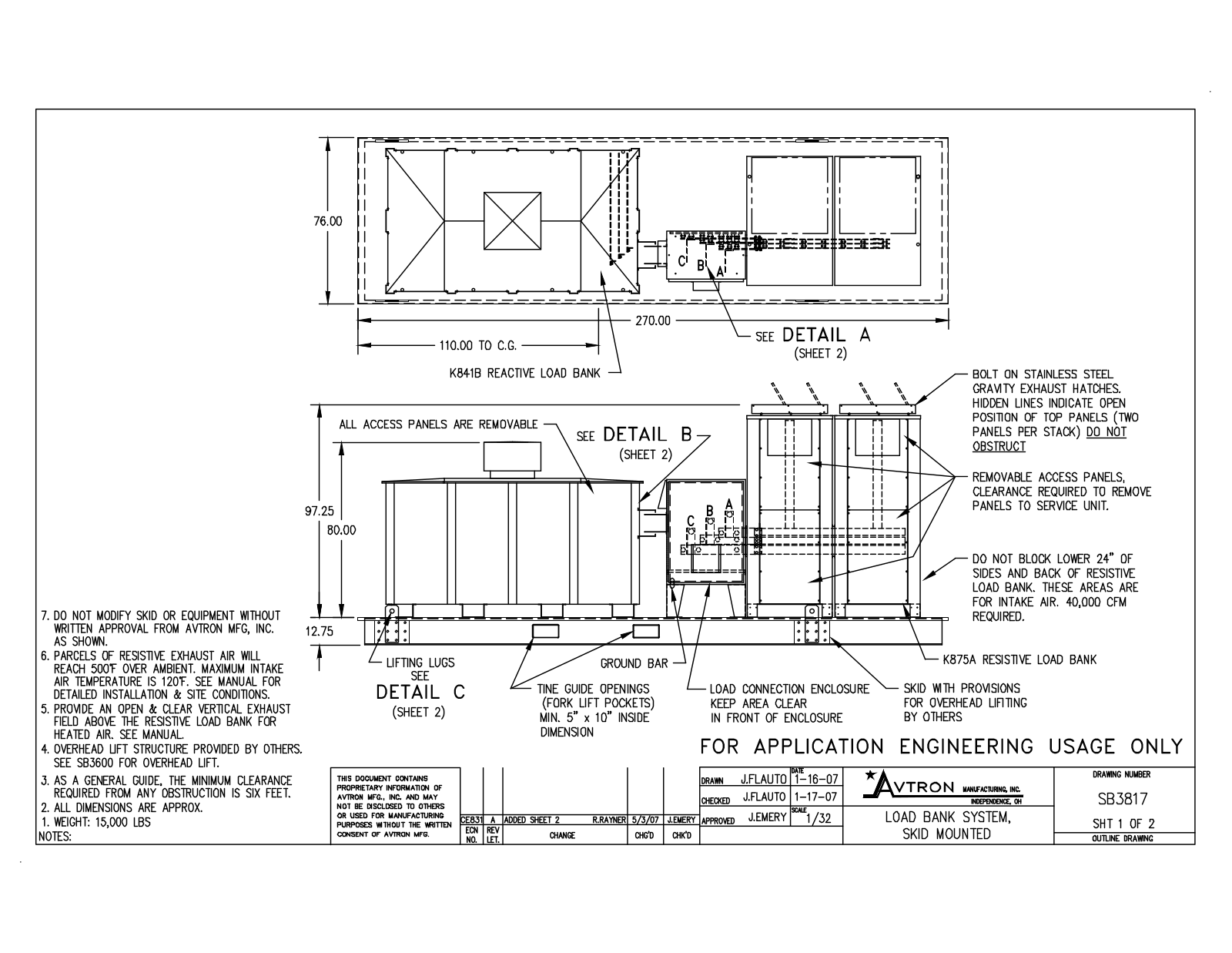 Emerson 625-3125 KVA Diagrams and Drawings